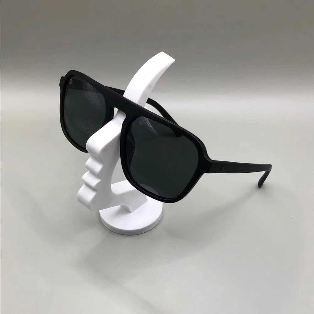 Knockaround Pacific Palisades Black Sunglasses Aviator Style Unisex Polarized.